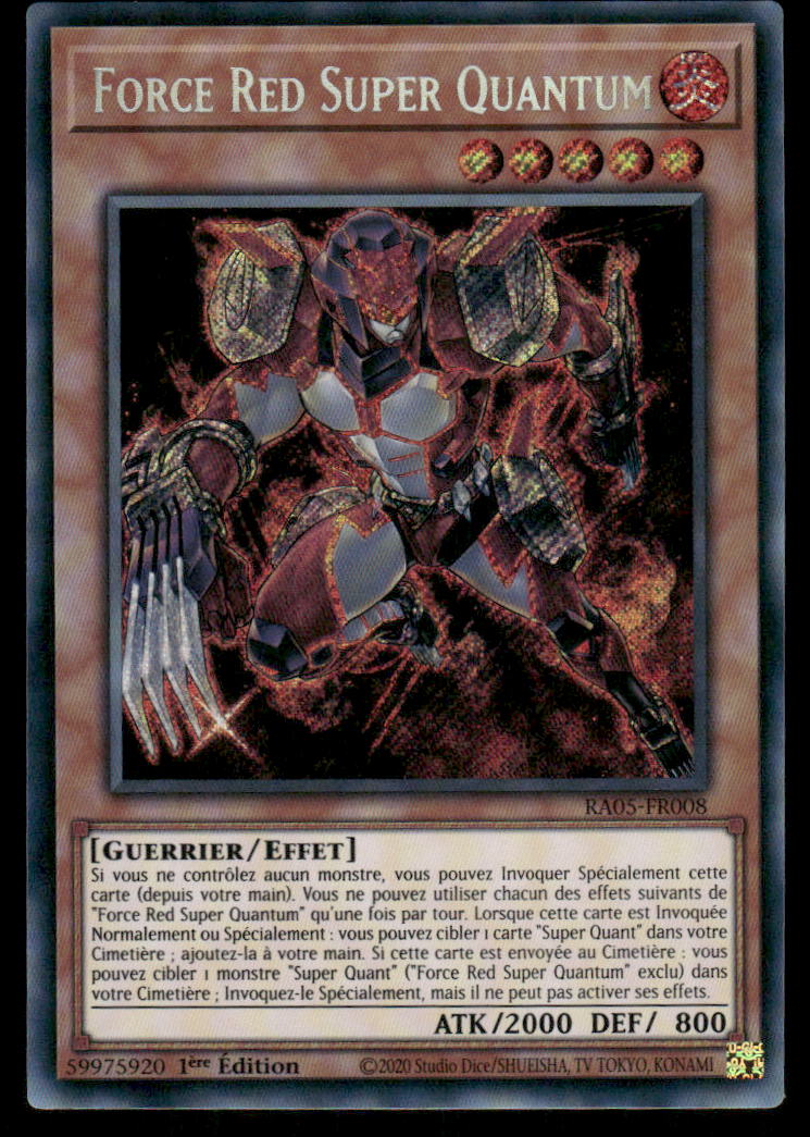 RA05-008 Force Red Super Quantum - French (NM)(V.7 - Collectors Rare)