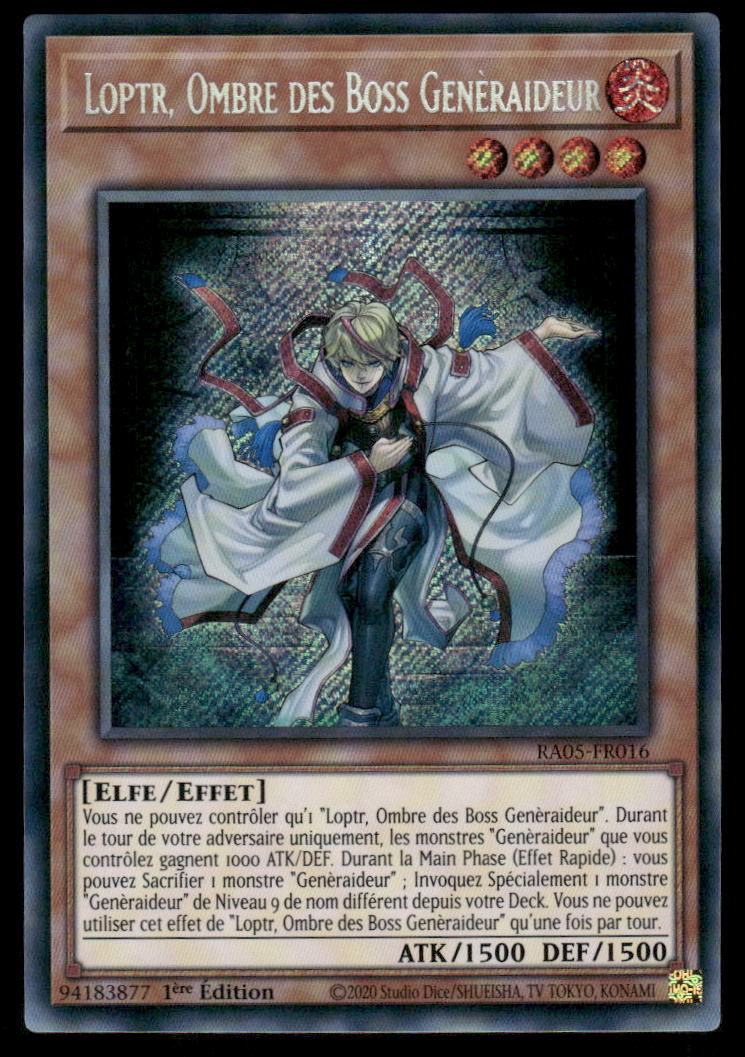 RA05-016 Loptr, Ombre des Boss Genèraideur - French (NM)(V.4 - Platinum Secret Rare)