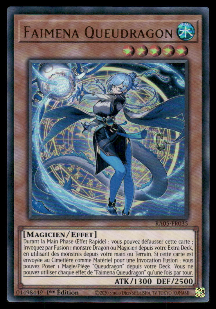 RA05-035 Faimena Queudragon - French (NM)(V.2 - Ultra Rare)