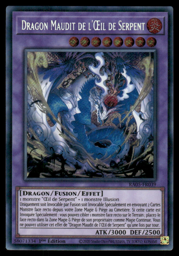 RA05-039 Dragon Maudit de l'Œil de Serpent - French (NM)(V.7 - Collectors Rare)