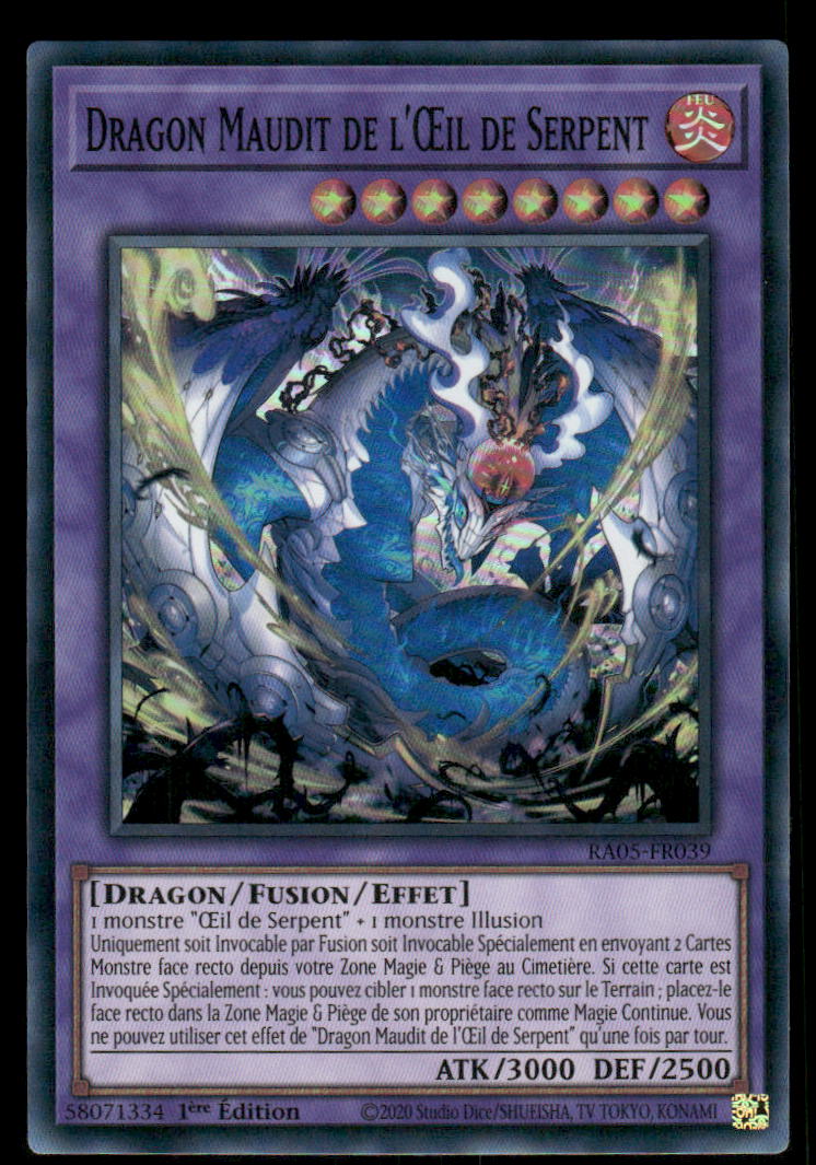 RA05-039 Dragon Maudit de l'Œil de Serpent - French (NM)(V.1 - Super Rare)