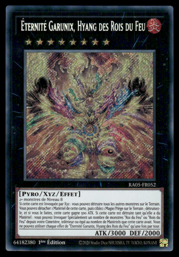 RA05-052 Éternité Garunix, Hyang des Rois du Feu - French (NM)(V.3 - Secret Rare)