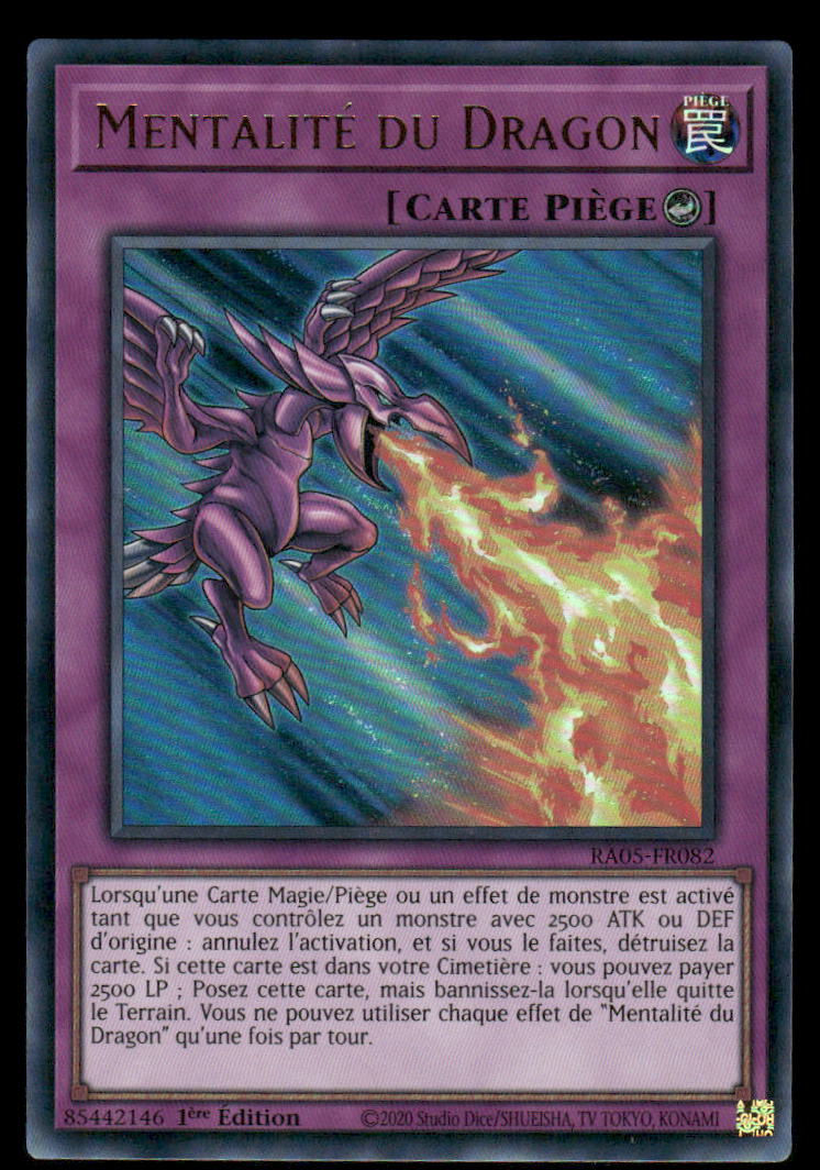 RA05-082 Mentalité du Dragon - French (NM)(V.2 - Ultra Rare)