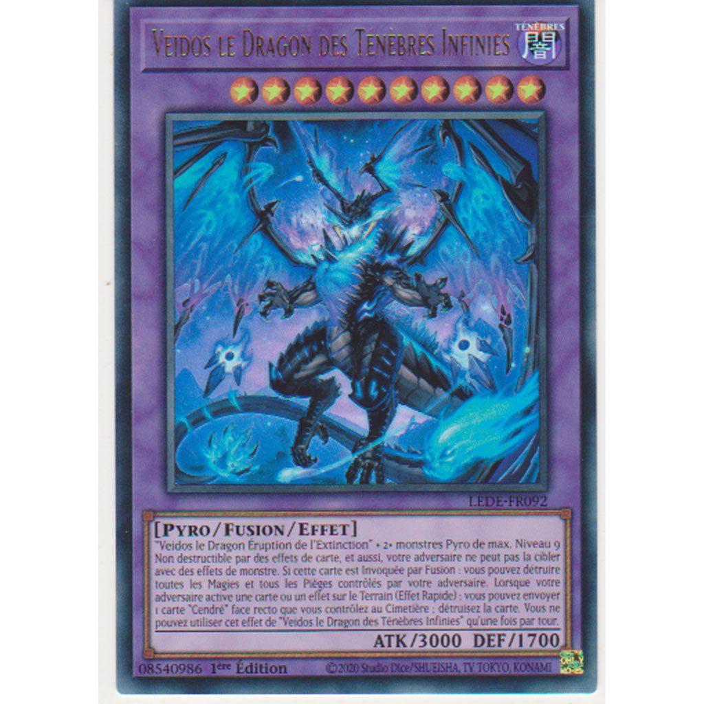 LEDE Veidos le Dragon des Ténèbres Infinies (V.1 - Ultra Rare)