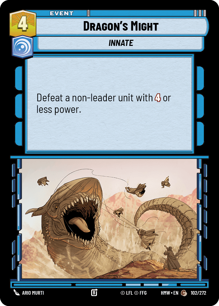 Puissance du Dragon - HMW-102 - Standard - recto Anglais