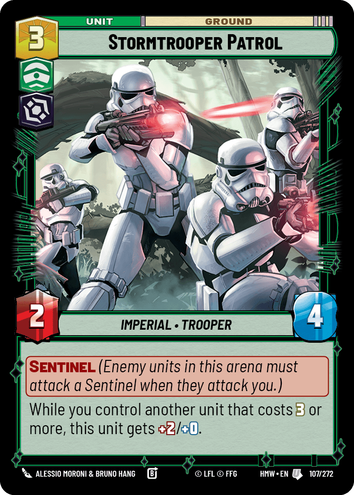 Patrouille de Stormtroopers - HMW-107 - Standard - recto Anglais