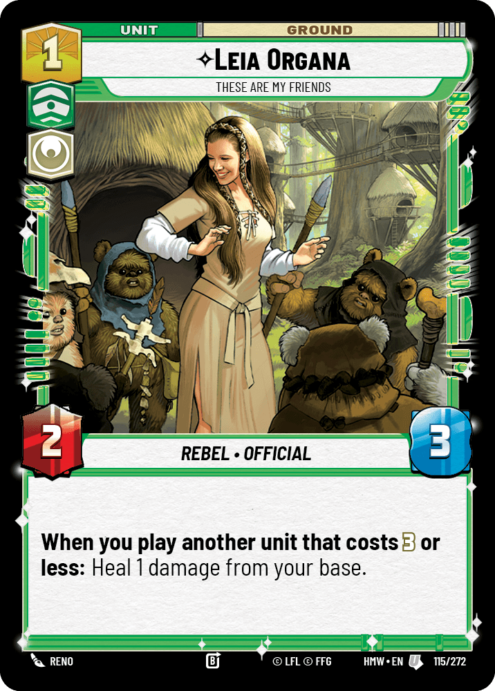 Leia Organa, Ce Sont Mes Amis - HMW-115 - Standard - recto Anglais