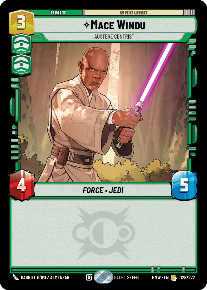 Mace Windu, Centriste Austère - HMW-128 - Standard - recto Anglais