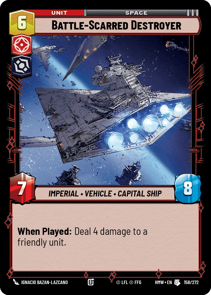 Destroyer Détérioré - HMW-158 - Standard - recto Anglais