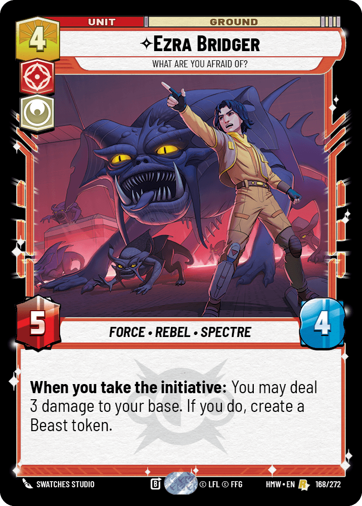 Ezra Bridger, De Quoi As-Tu Peur ? - HMW-168 - Standard - recto Anglais
