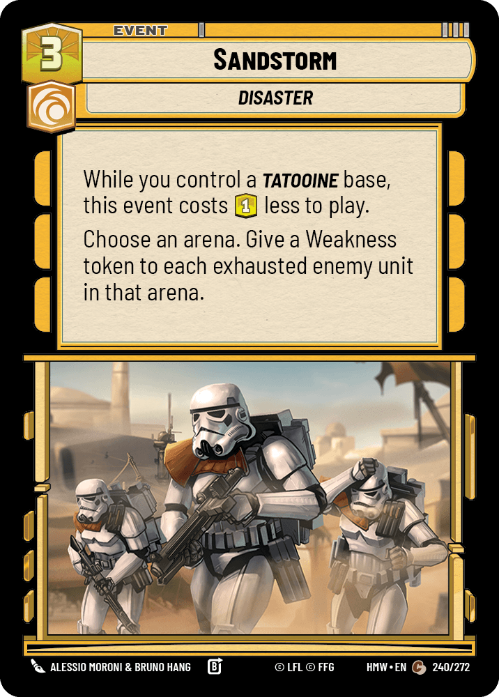 Tempête de Sable - HMW-240 - Standard - recto Anglais