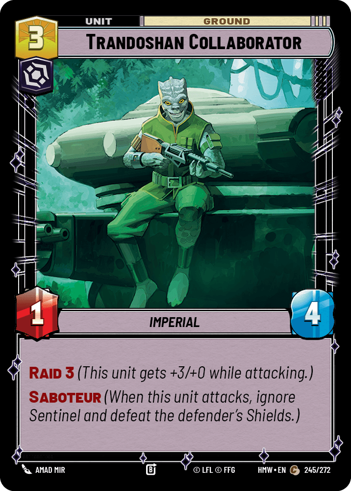 Collaborateur Trandoshan - HMW-245 - Standard - recto Anglais