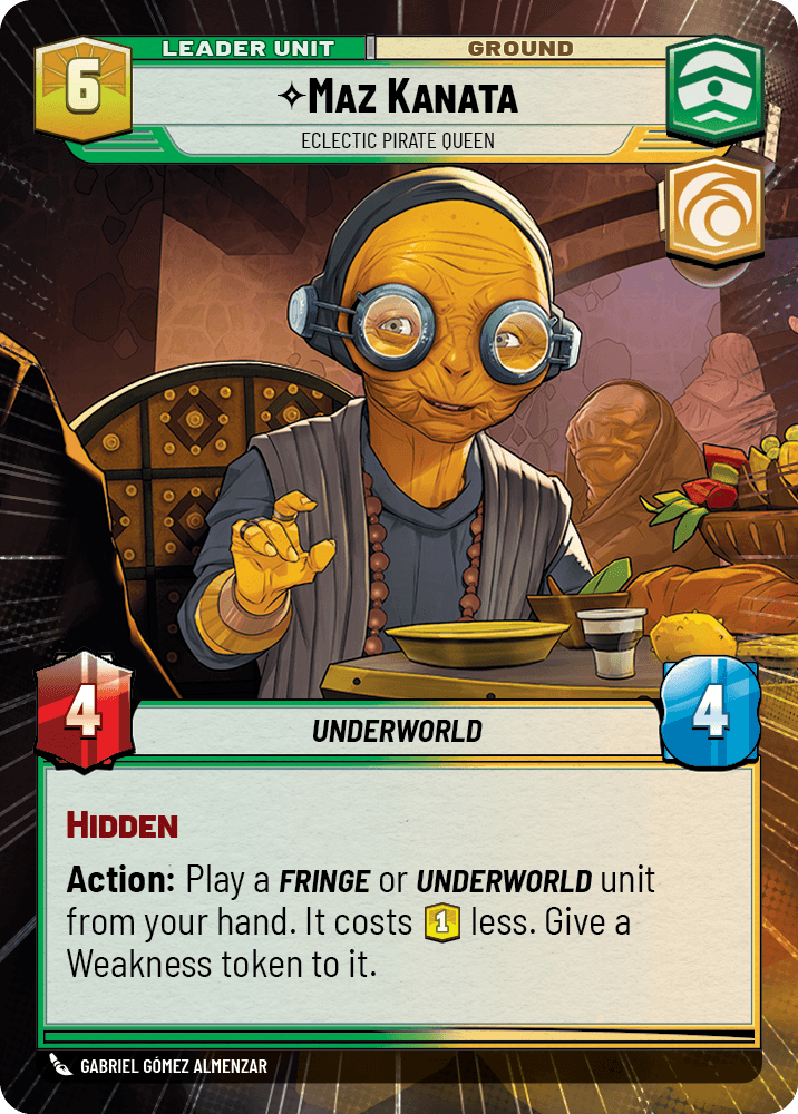 Maz Kanata, Reine Pirate Éclectique - XHMW-274 - verso Anglais