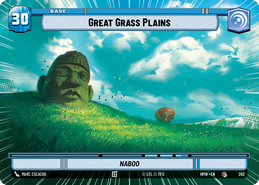 Grandes Plaines Herbeuses - XHMW-292 - Hyperspace - recto Anglais