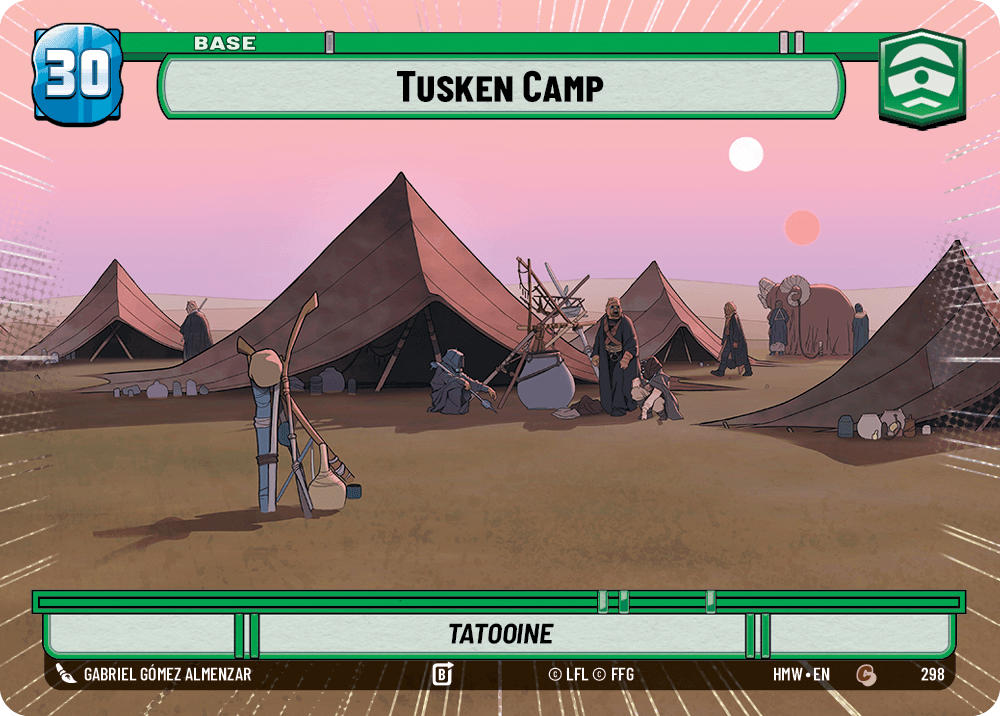 Camp Tusken - XHMW-298 - Hyperspace - recto Anglais