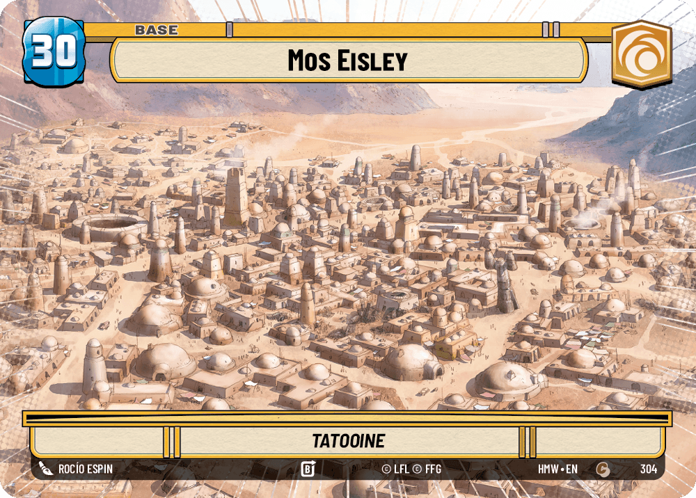 Mos Eisley - XHMW-304 - Hyperspace - recto Anglais