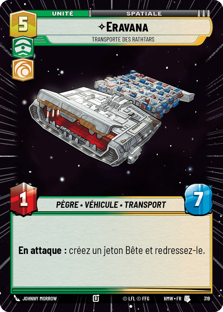 Eravana, Transporte Des Rathtars - XHMW-319 - Hyperspace - recto Français