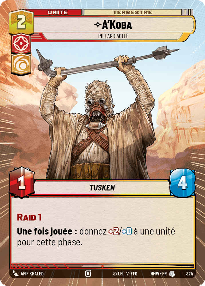 A'Koba, Pillard Agité - XHMW-324 - Hyperspace - recto Français
