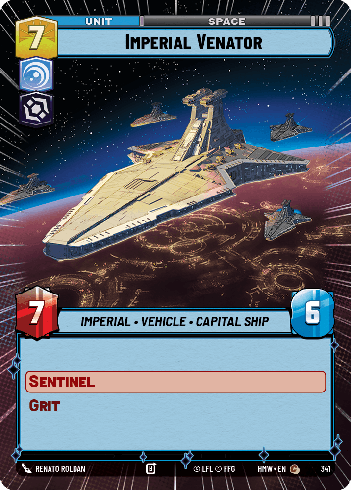 Venator Impérial - XHMW-341 - Hyperspace - recto Anglais