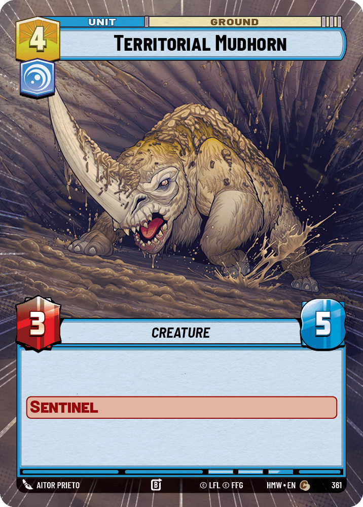 Mudhorn Territorial - XHMW-361 - Hyperspace - recto Anglais
