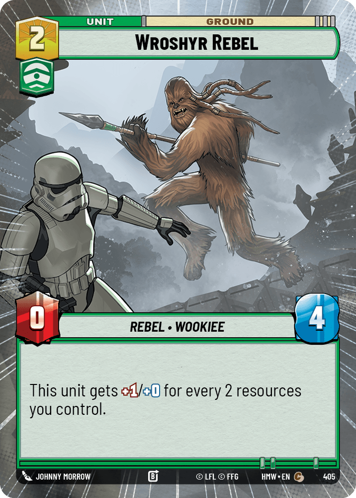 Rebelle Wroshyr - XHMW-405 - Hyperspace - recto Anglais