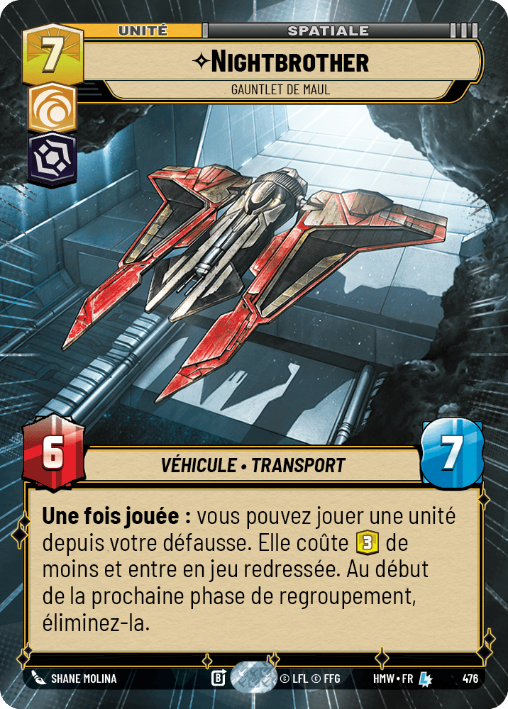 Nightbrother, Gauntlet De Maul - XHMW-476 - Hyperspace - recto Français