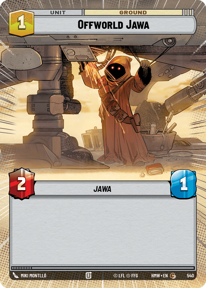 Jawa Expatrié - XHMW-540 - Hyperspace - recto Anglais