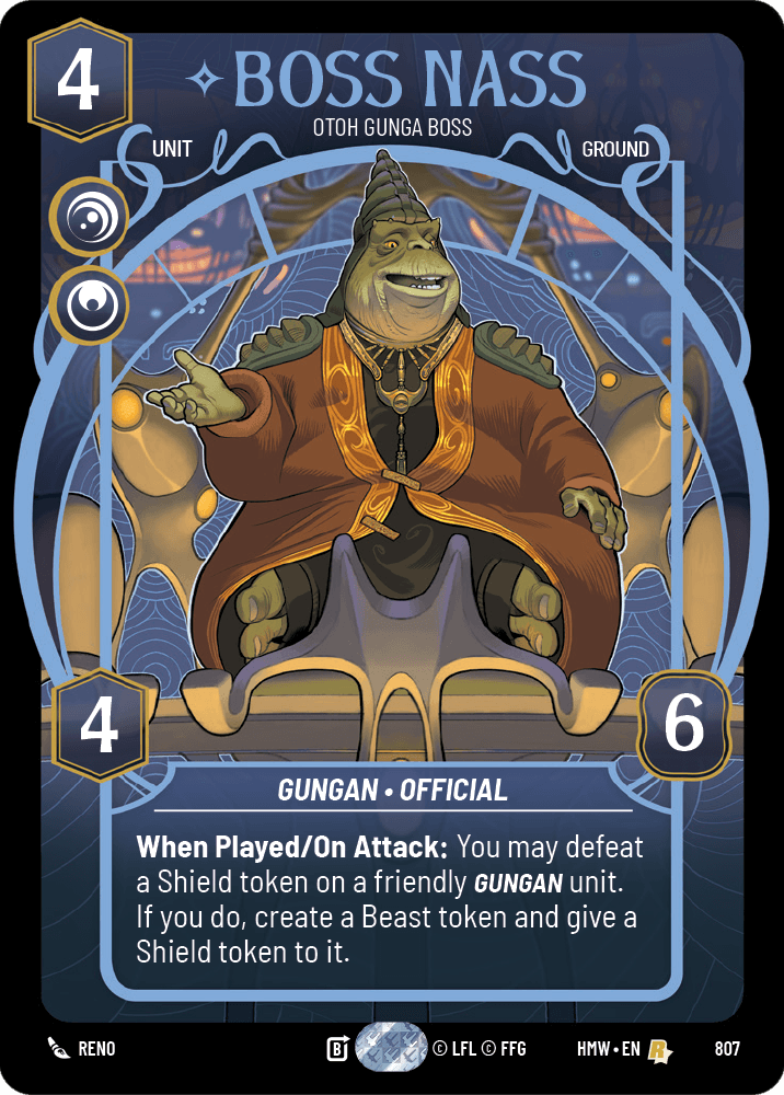 Boss Nass, Boss D'Otoh Gunga - XHMW-807 - Prestige - recto Anglais