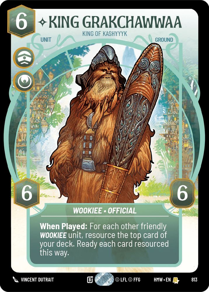 Roi Grakchawwaa, Roi De Kashyyyk - XHMW-813 - Prestige - recto Anglais
