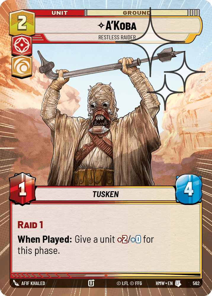 A'Koba, Pillard Agité - XHMW-562 - Hyperspace Foil - recto Anglais