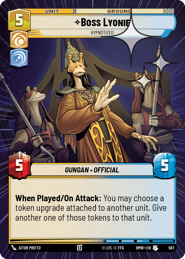 Boss Lyonie, Hypnotisé - XHMW-567 - Hyperspace Foil - recto Anglais