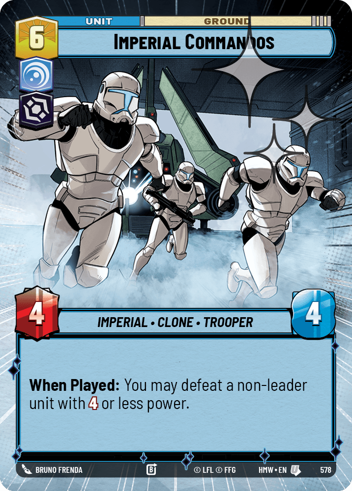 Commandos Impériaux - XHMW-578 - Hyperspace Foil - recto Anglais