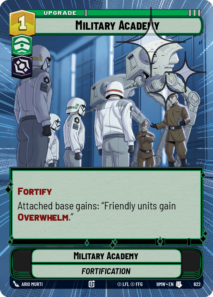 Académie Militaire - XHMW-622 - Hyperspace Foil - recto Anglais