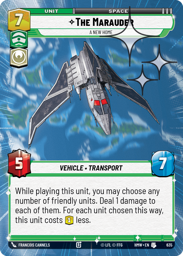 Le Marauder, Une Nouvelle Maison - XHMW-635 - Hyperspace Foil - recto Anglais