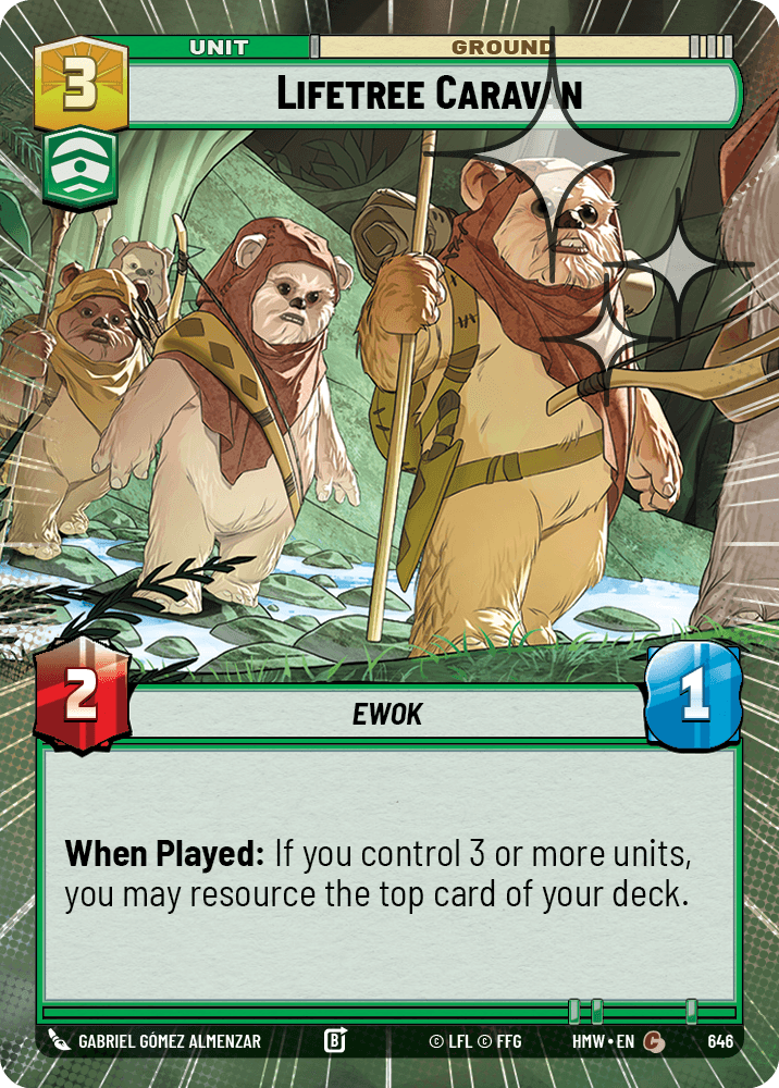 Caravane de l'Arbre de Vie - XHMW-646 - Hyperspace Foil - recto Anglais