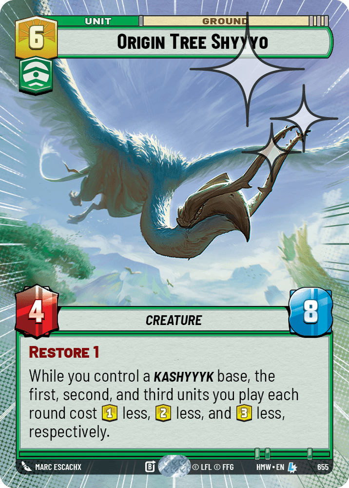 Shyyyo de l'Arbre des Origines - XHMW-655 - Hyperspace Foil - recto Anglais
