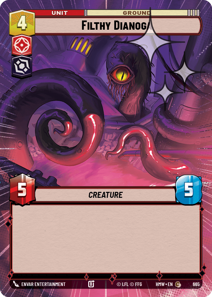 Dianoga Répugnant - XHMW-665 - Hyperspace Foil - recto Anglais