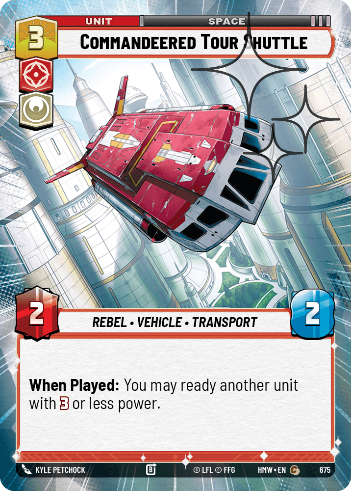 Navette Touristique Réquisitionnée - XHMW-675 - Hyperspace Foil - recto Anglais