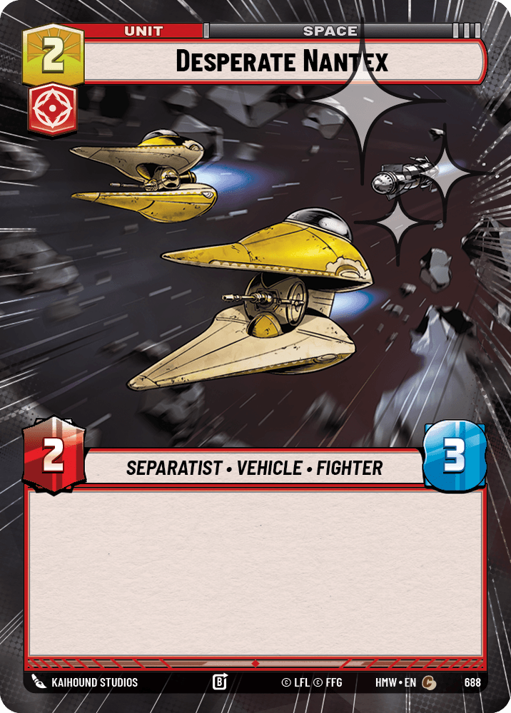Nantex Désespéré - XHMW-688 - Hyperspace Foil - recto Anglais