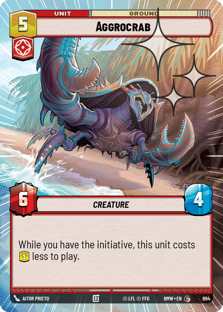 Aggrocrabe - XHMW-694 - Hyperspace Foil - recto Anglais