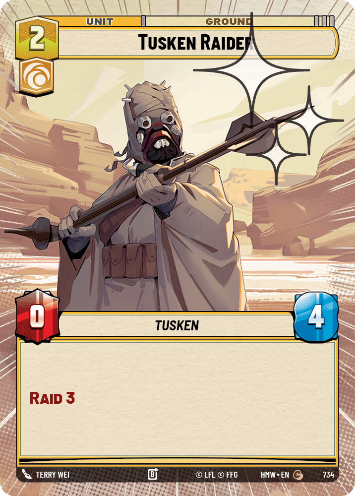 Pillard Tusken - XHMW-734 - Hyperspace Foil - recto Anglais