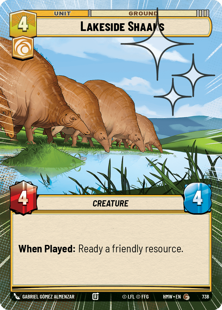 Shaaks Lacustres - XHMW-738 - Hyperspace Foil - recto Anglais
