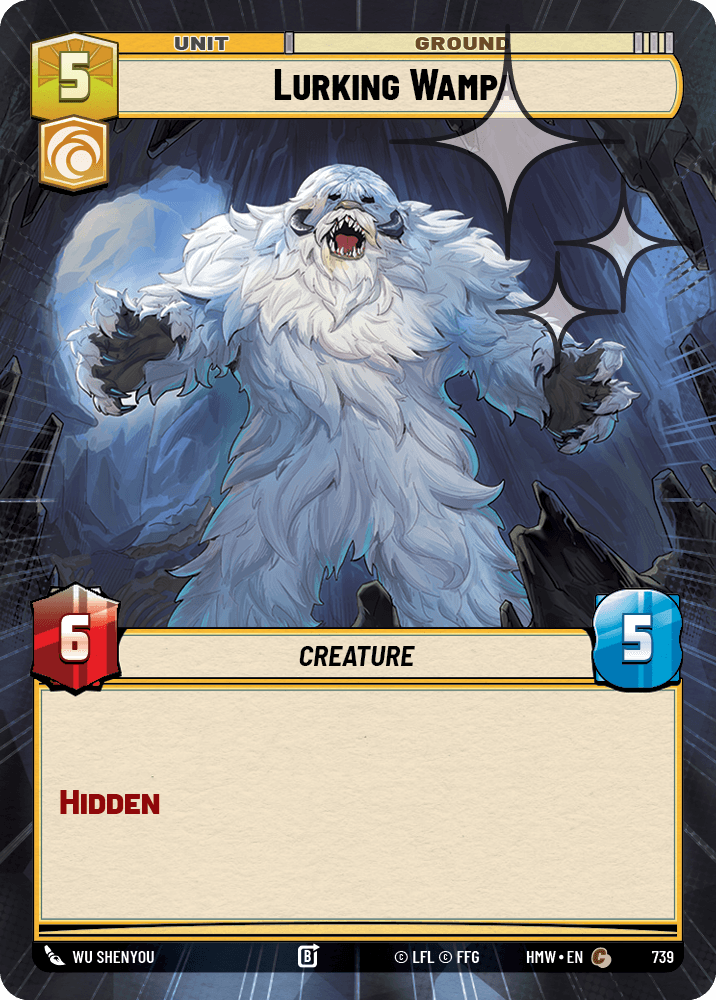 Wampa Rôdant - XHMW-739 - Hyperspace Foil - recto Anglais