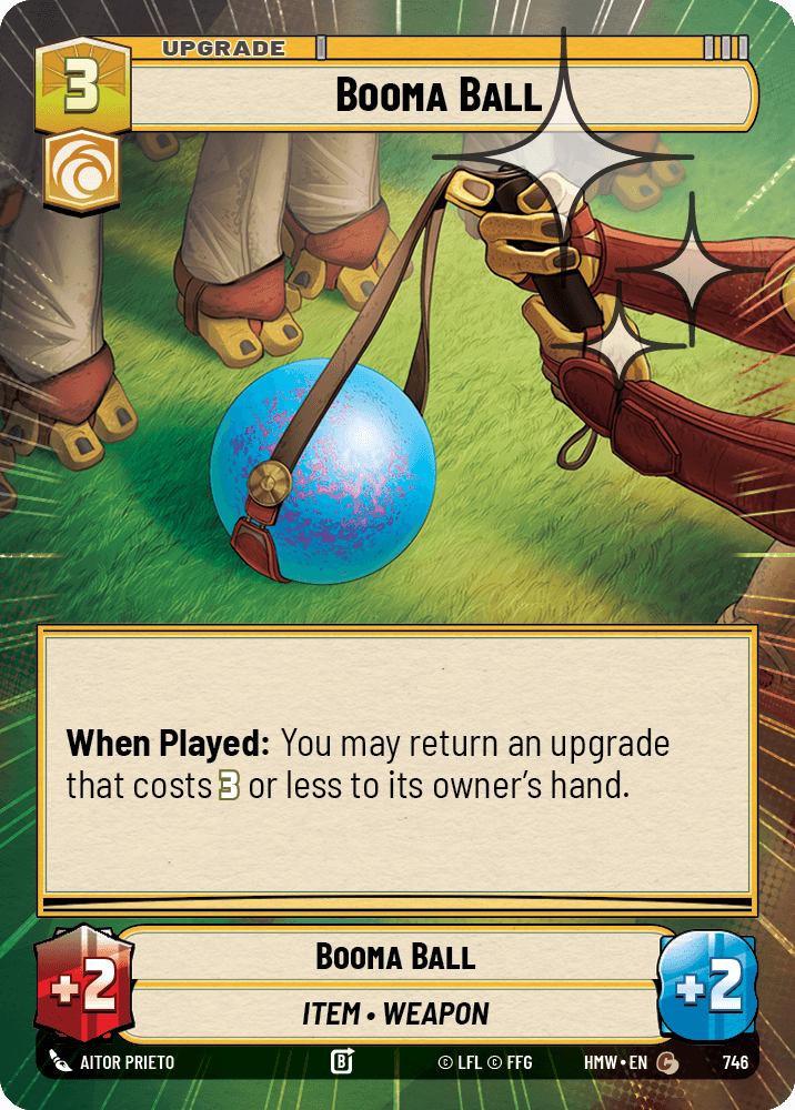 Boule Booma - XHMW-746 - Hyperspace Foil - recto Anglais