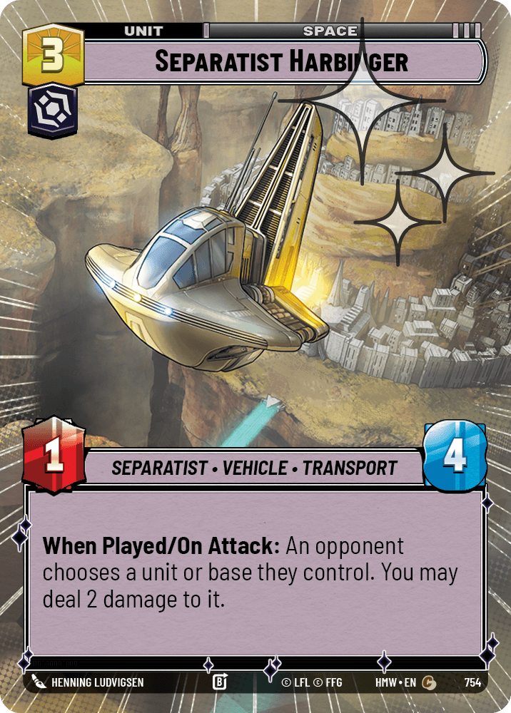 Héraut Séparatiste - XHMW-754 - Hyperspace Foil - recto Anglais