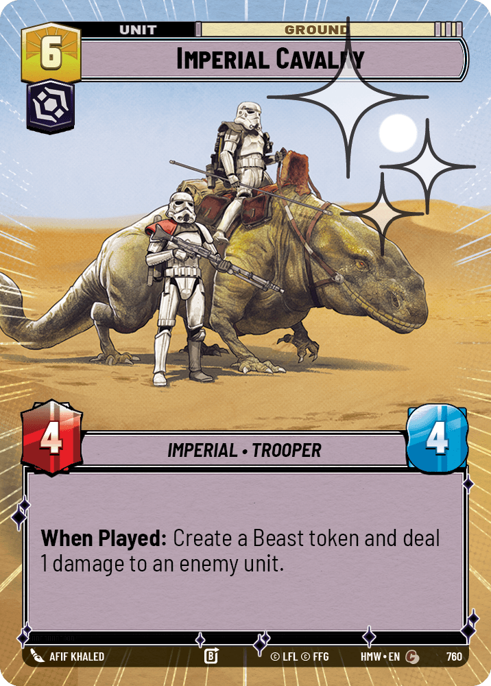 Cavalerie Impériale - XHMW-760 - Hyperspace Foil - recto Anglais