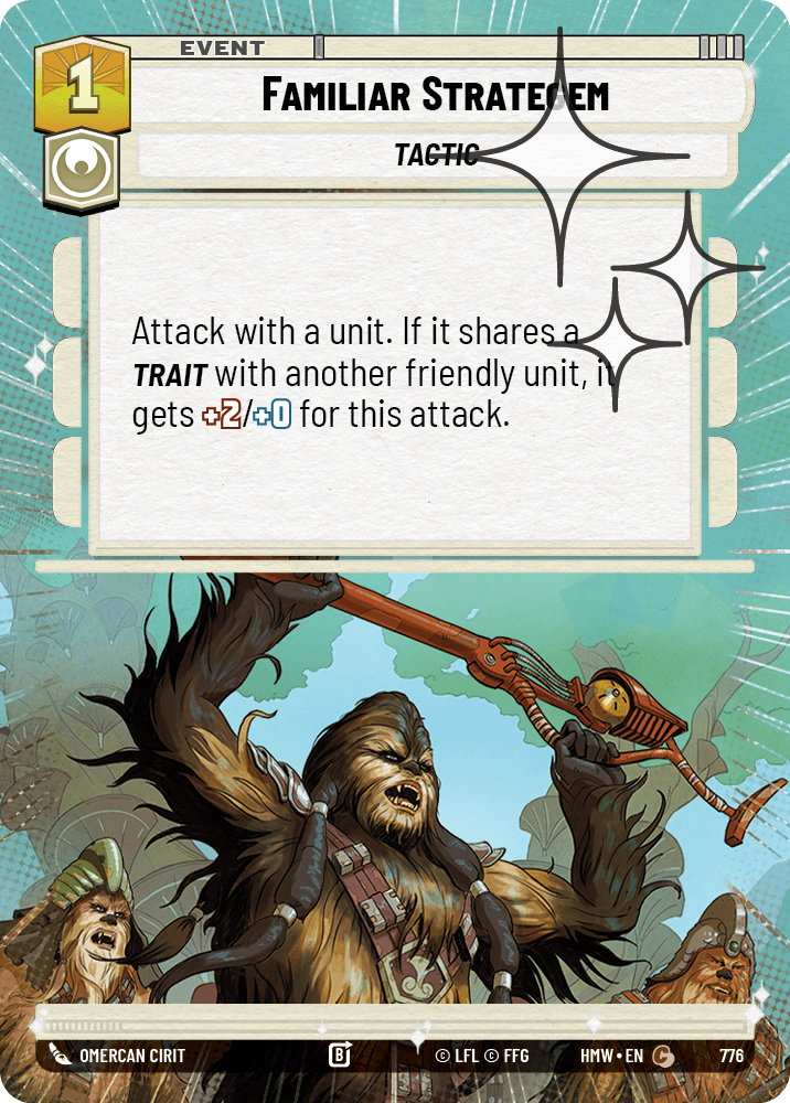 Stratagème Familier - XHMW-776 - Hyperspace Foil - recto Anglais