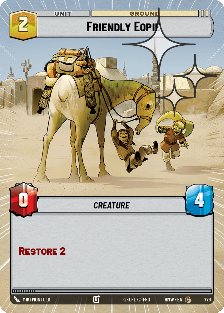 Eopie Amical - XHMW-779 - Hyperspace Foil - recto Anglais