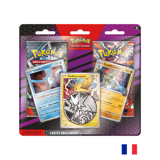 Pokémon Duo-pack Artikodin de la Team Rocket, Électhor de la Team Rocket et Tyranocif de la Team Rocket