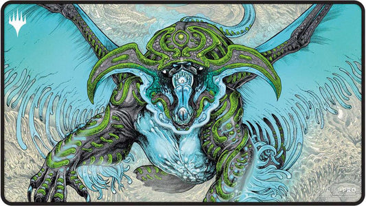 MTG : Tarkir Dragonstorm Ureni, the Song Unending Black Temur Stitched Playmat